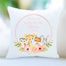 Load image into Gallery viewer, Woodland Animal Small Cushion