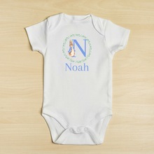 Load image into Gallery viewer, Blue Rabbit Baby Vest - Personalised