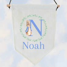Load image into Gallery viewer, Blue Rabbit Pennant - Personalised