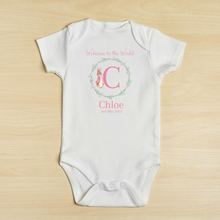 Load image into Gallery viewer, Pink Rabbit Baby Vest - Personalised