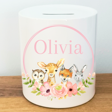 Load image into Gallery viewer, Woodland Animal Money Bank