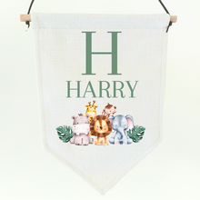Load image into Gallery viewer, Safari Animal Pennant - Personalised
