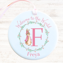 Load image into Gallery viewer, Pink Rabbit Ceramic Keepsake - Personalised