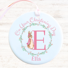 Load image into Gallery viewer, Pink Rabbit Ceramic Keepsake - Personalised