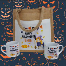 Load image into Gallery viewer, Little Witch or Devil Halloween / Killieween Bag & Mug SET