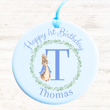 Load image into Gallery viewer, Blue Rabbit Ceramic Keepsake - Personalised