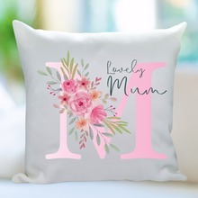 Load image into Gallery viewer, &#39;Lovely&#39; Pink Initial Cushion
