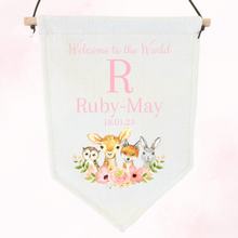 Load image into Gallery viewer, 2023 Woodland Animal Pennant - Personalised
