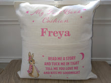 Load image into Gallery viewer, Pink Rabbit Storybook Cushion
