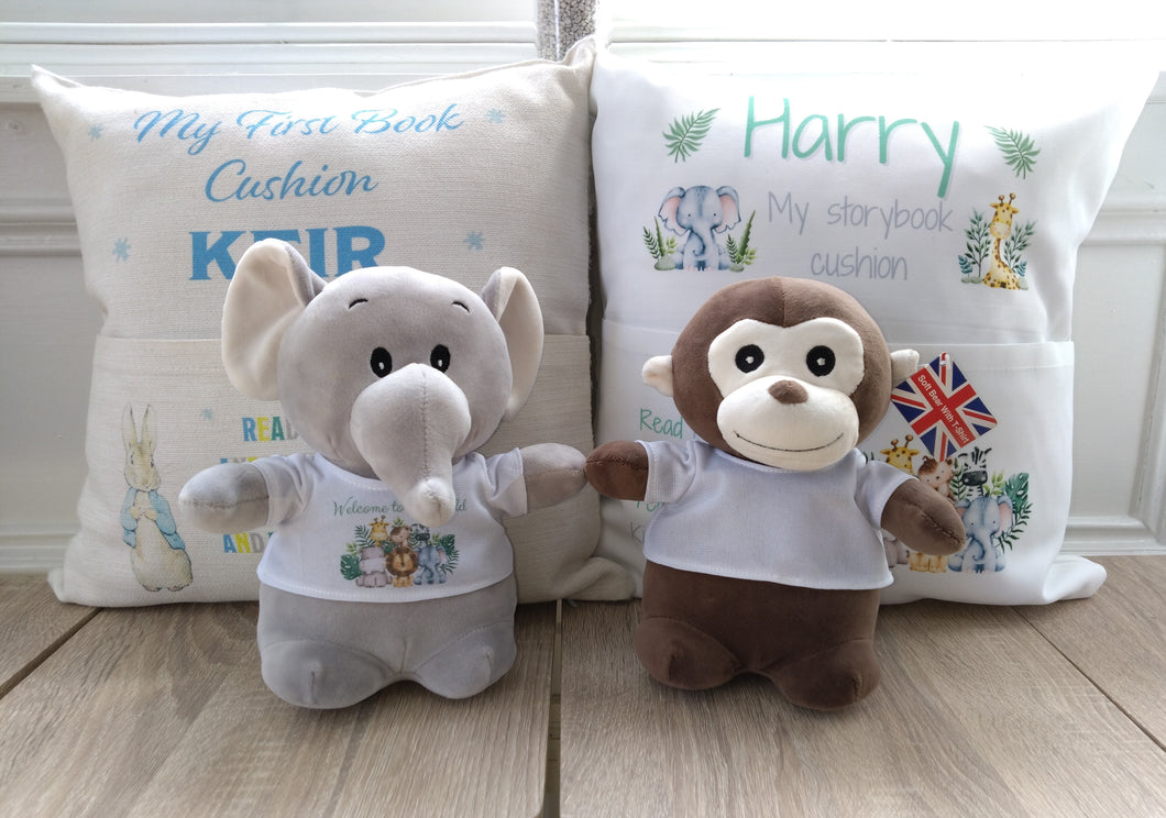 Safari  Soft Toy with T-Shirt