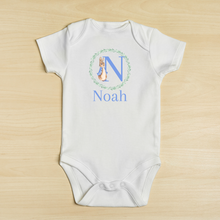 Load image into Gallery viewer, Blue Rabbit Baby Vest - Personalised
