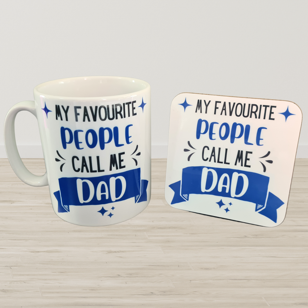 'My favourite people call me' Banner Mug/ Coaster
