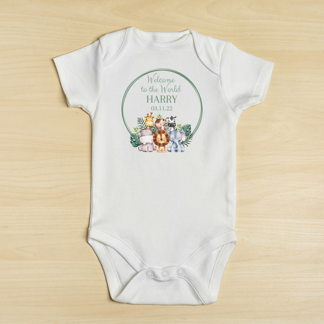 Safari Animal Baby Vest